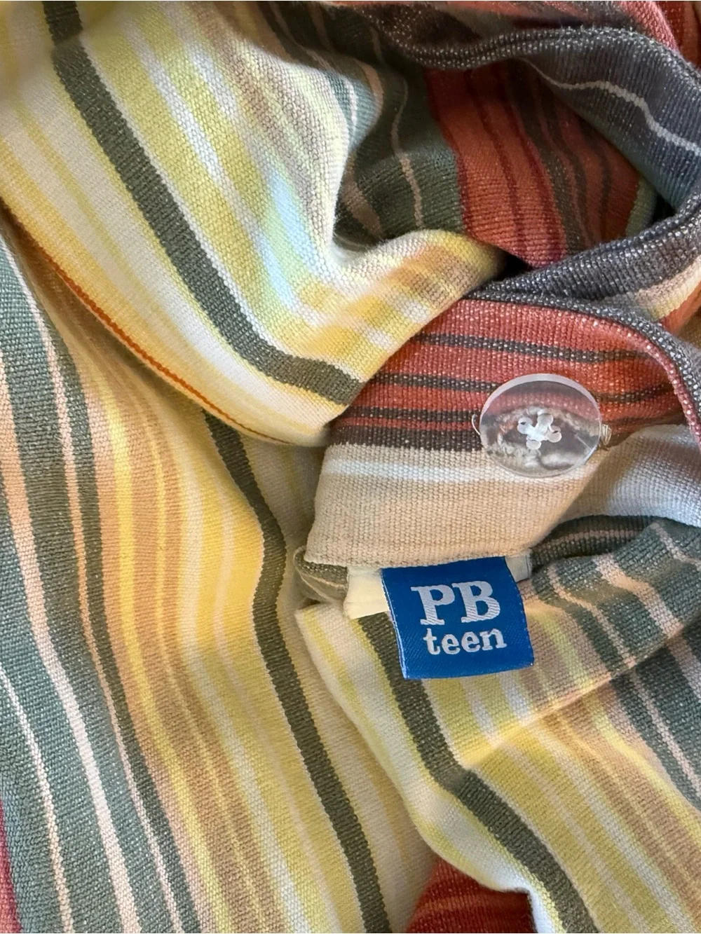 Pottery Barn Clayton Striped Full/Queen Duvet Cover and 2 Shams
